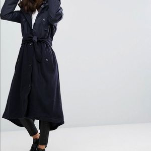 French Connection frost hooded jacket in Navy!